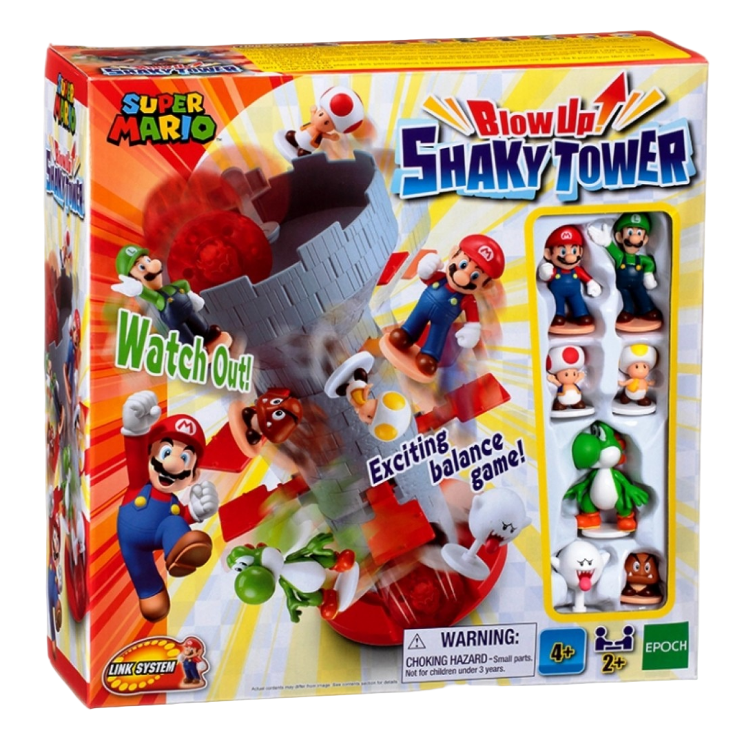 Super Mario Blow Up! Shaky Tower Game