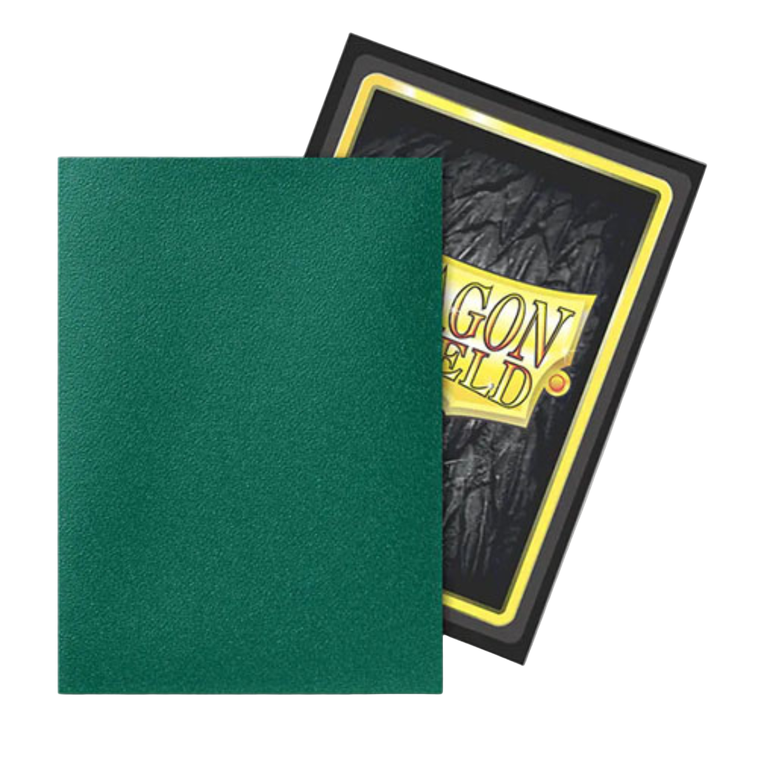 Dragon Shield - Dual Matte Art Standard Size Sleeves 100pk - Limited Edition Metallic Power Green