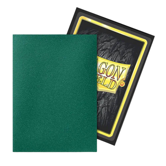 Dragon Shield - Dual Matte Art Standard Size Sleeves 100pk - Limited Edition Metallic Power Green