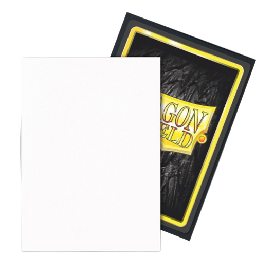 Dragon Shield - Dual Matte Standard Size Sleeves 100pk - Snow