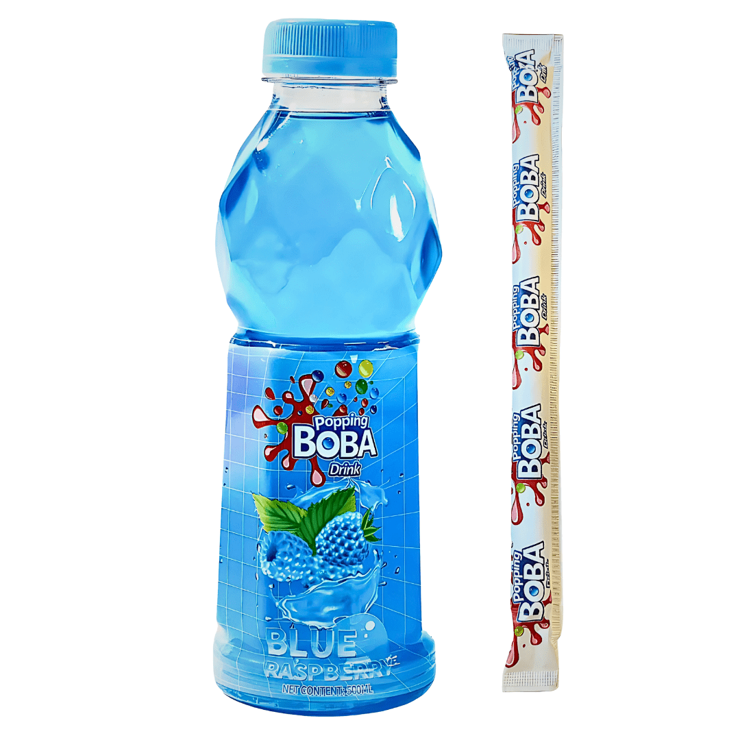 Popping Boba Drink Blue Raspberry Flavour 500ml