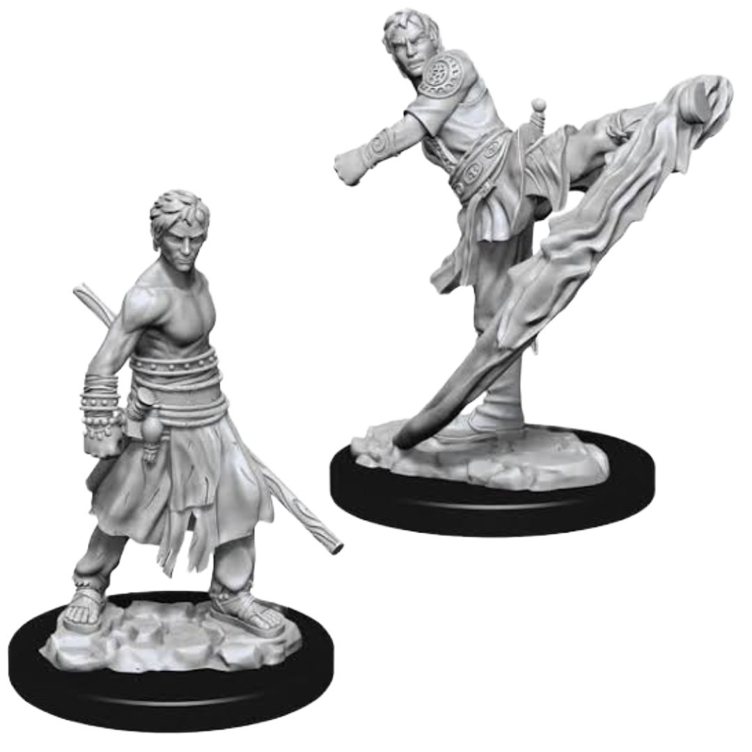 WizKids - D&D Nolzurs Marvelous Miniatures: Male Half-Elf Monk - Wave 10