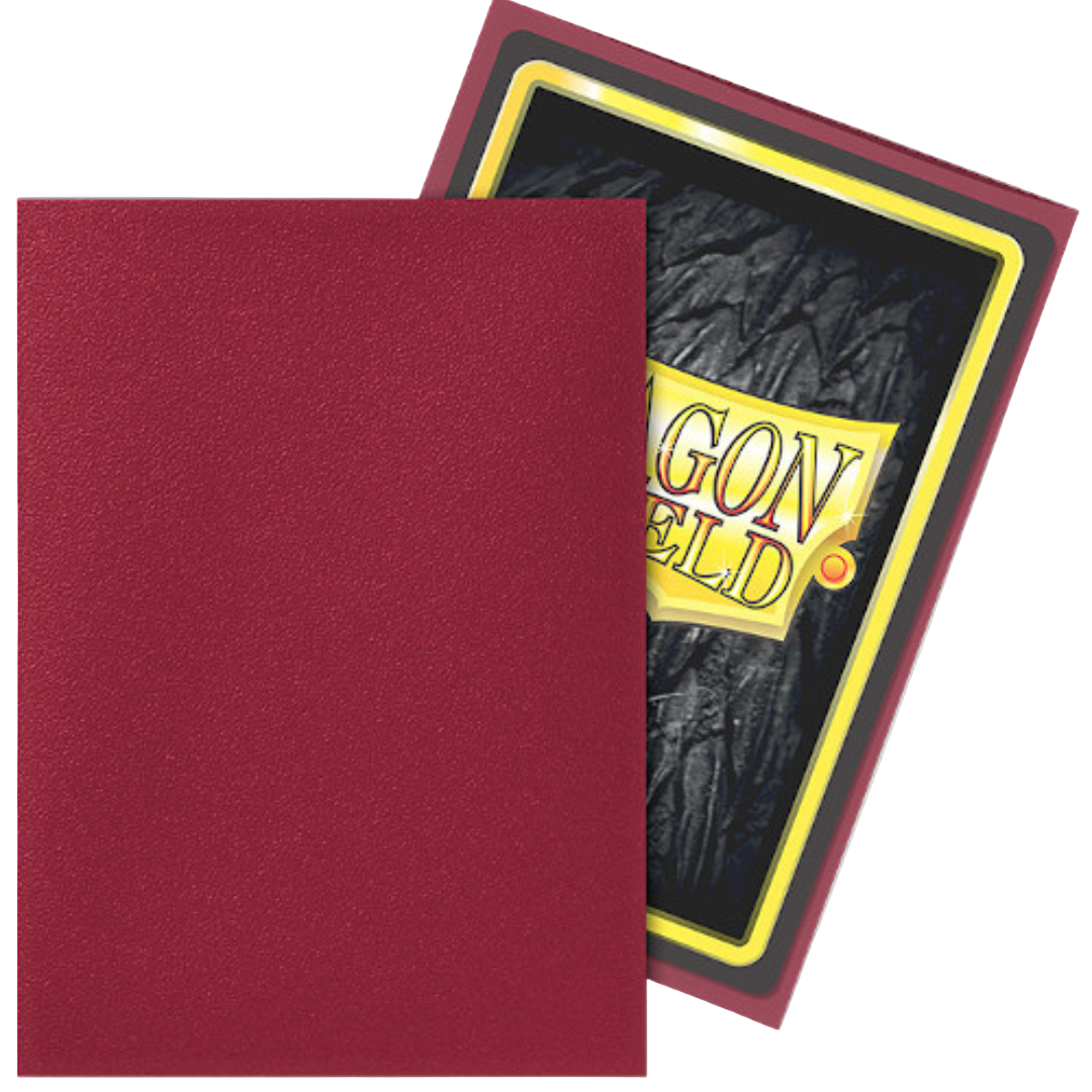 Dragon Shield - Matte Standard Size Sleeves 100pk - Blood Red