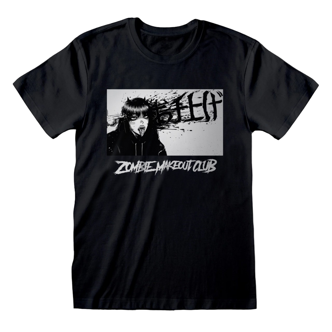 Zombie Makeout Club T-shirt Black (White Print)