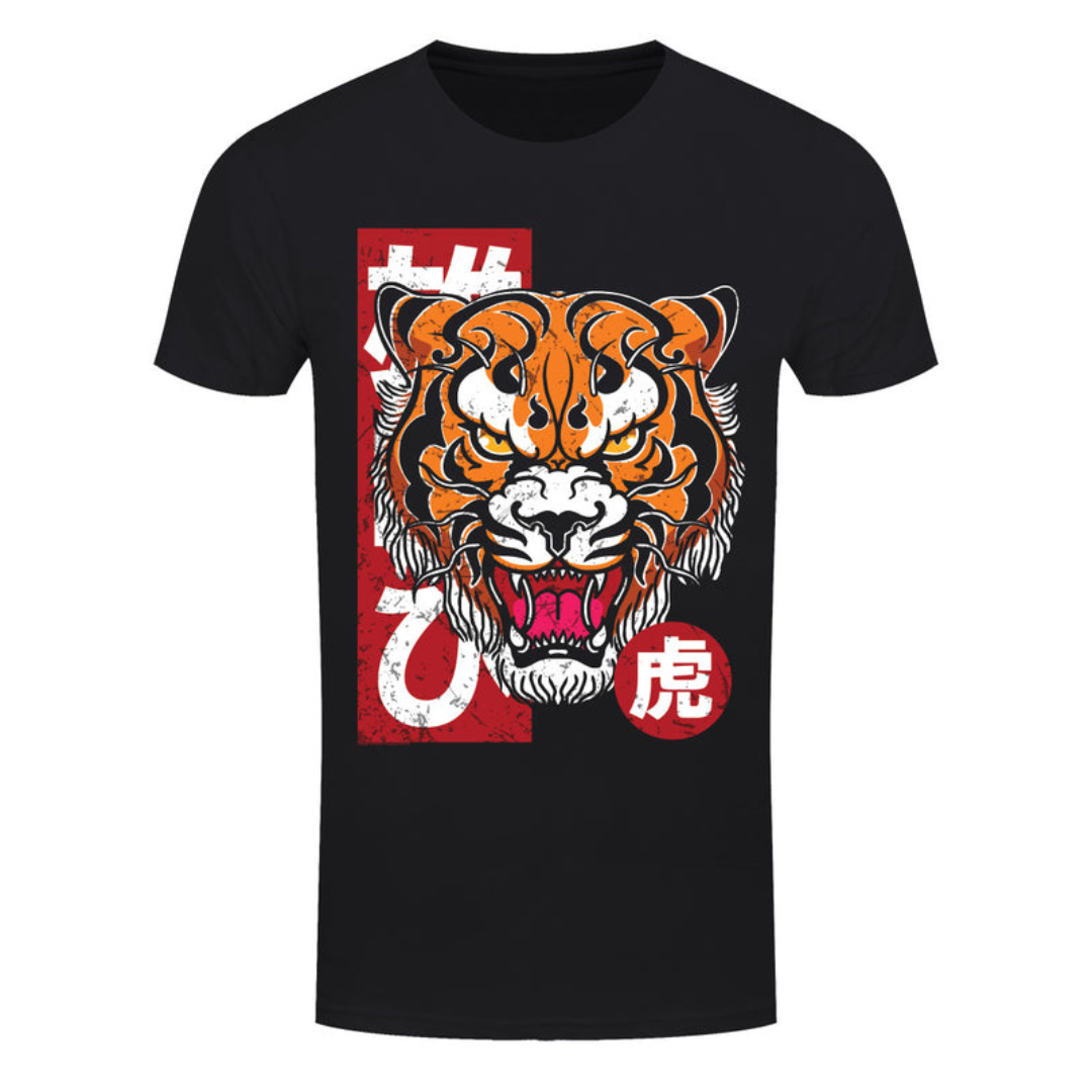 Unorthodox Collective Tiger Tattoo Men's Black T-shirt