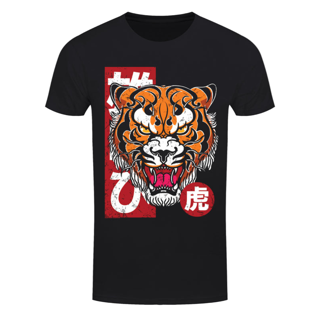 Unorthodox Collective Tiger Tattoo Men's Black T-shirt