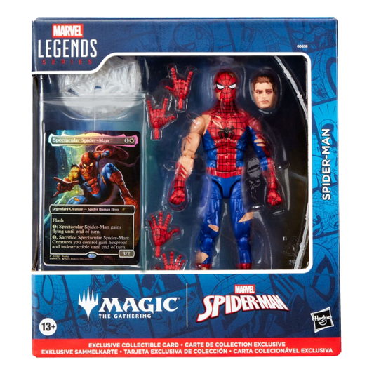 Marvel Legends Magic: The Gathering Action Figure Battle-Damaged Spider-Man (plus Exclusive Foil Card) 15 cm