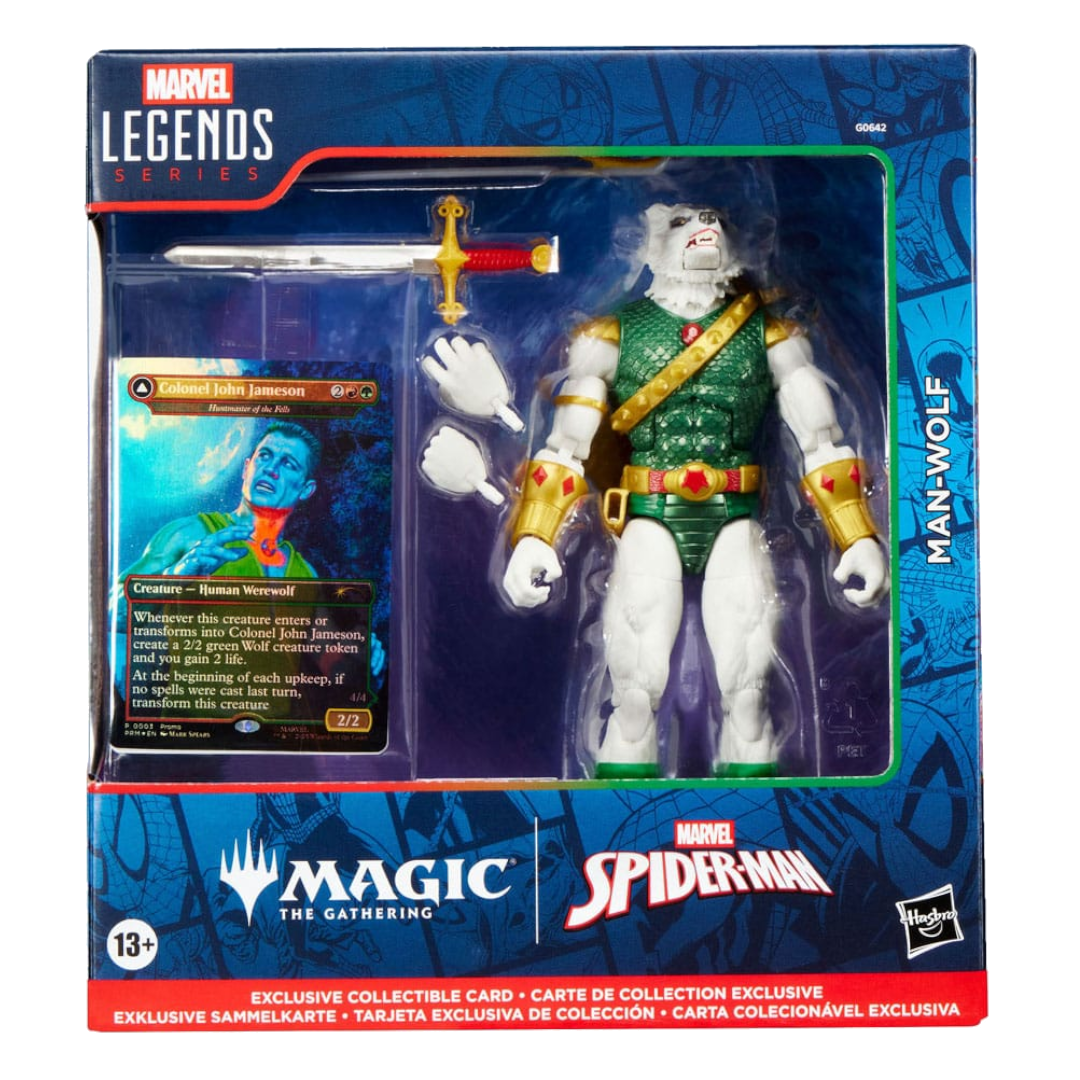 Marvel Legends Magic: The Gathering Action Figure Man-Wolf (plus Exclusive Foil Card) 15 cm