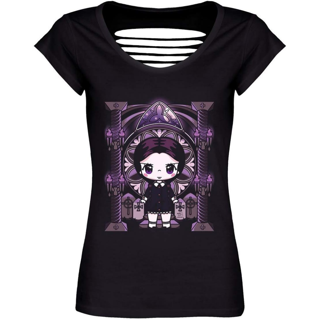 Chibi Wednesday Razor Back T-shirt