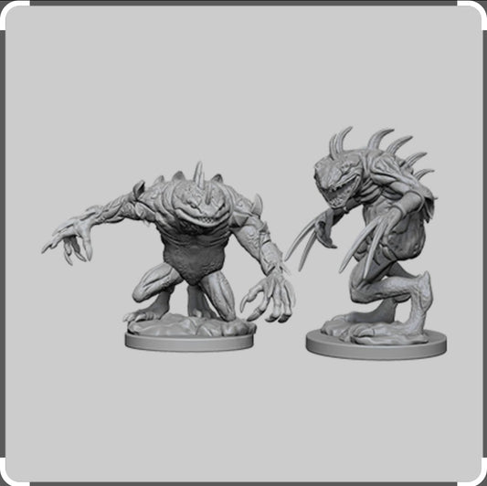 WizKids - D&D Nolzurs Marvelous Miniatures: Grey Slaad & Death Slaad - Wave 5
