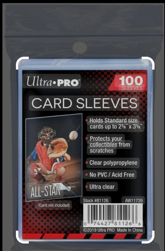 Ultra-pro clear sleeves (pk 100)