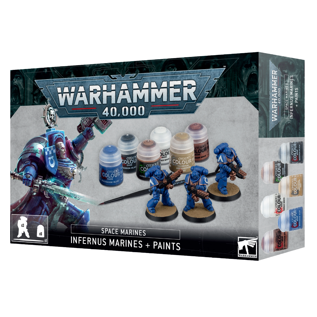 Space Marines: Infernus Marines + Paints Set