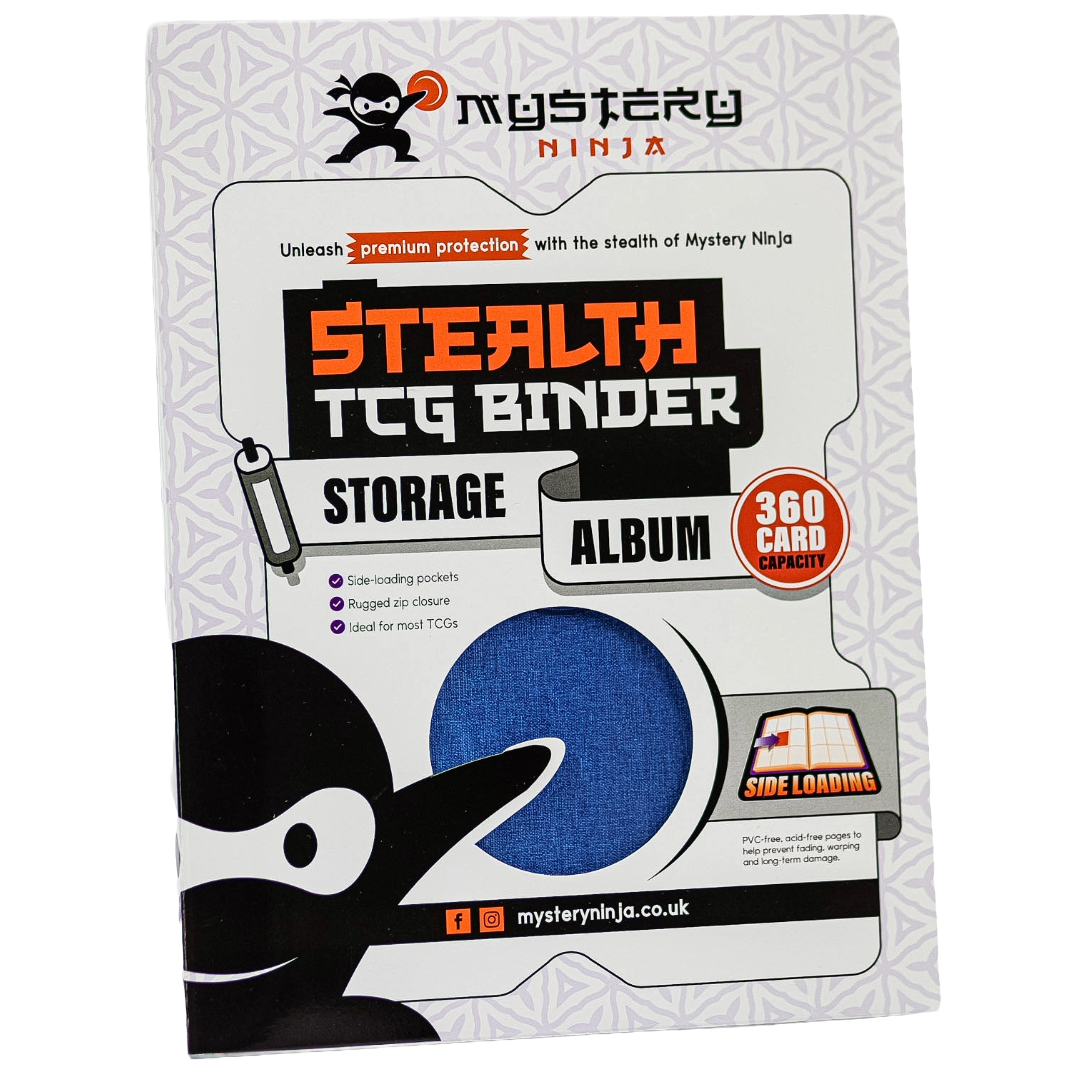 Mystery Ninja - Stealth TCG Binder Storage Album - Blue Fabric