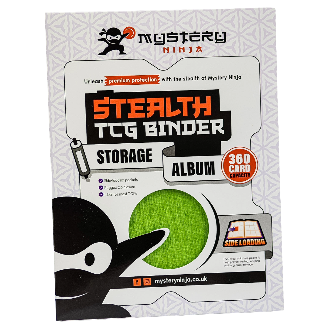Mystery Ninja - Stealth TCG Binder Storage Album - Green Fabric