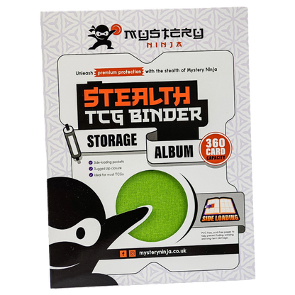 Mystery Ninja - Stealth TCG Binder Storage Album - Green Fabric