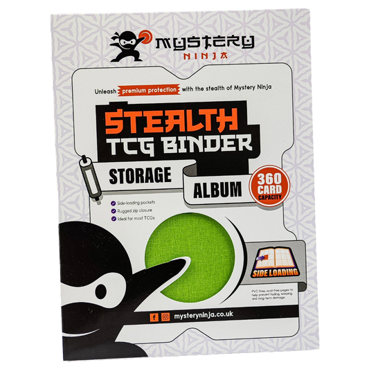 Mystery Ninja - Stealth TCG Binder Storage Album - Green Fabric