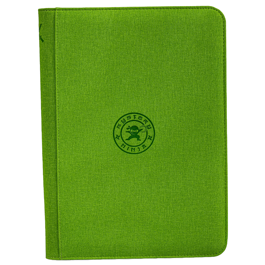 Mystery Ninja - Stealth TCG Binder Storage Album - Green Fabric