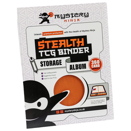 Mystery Ninja - Stealth TCG Binder Storage Album - Orange Textured