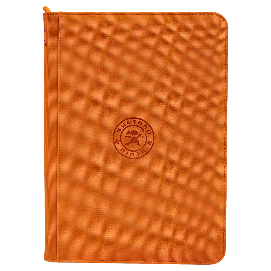 Mystery Ninja - Stealth TCG Binder Storage Album - Orange Textured