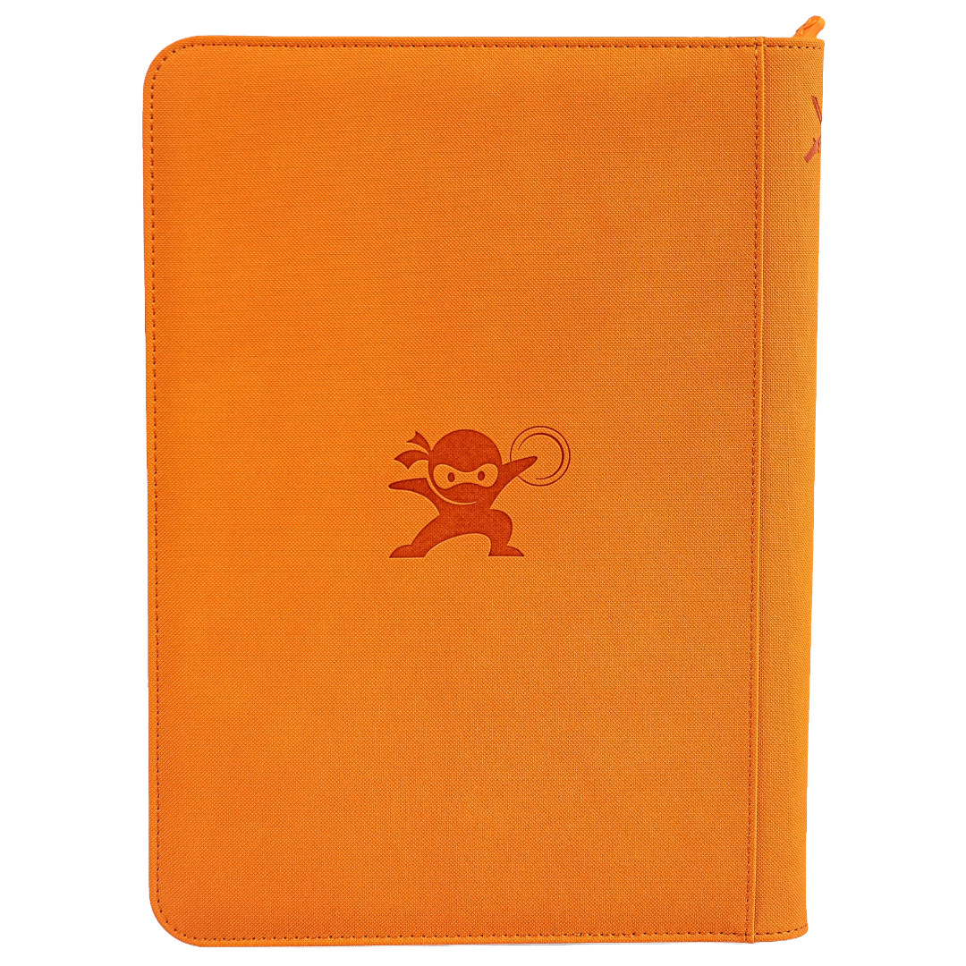 Mystery Ninja - Stealth TCG Binder Storage Album - Orange Textured
