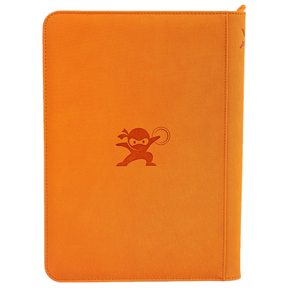 Mystery Ninja - Stealth TCG Binder Storage Album - Orange Textured