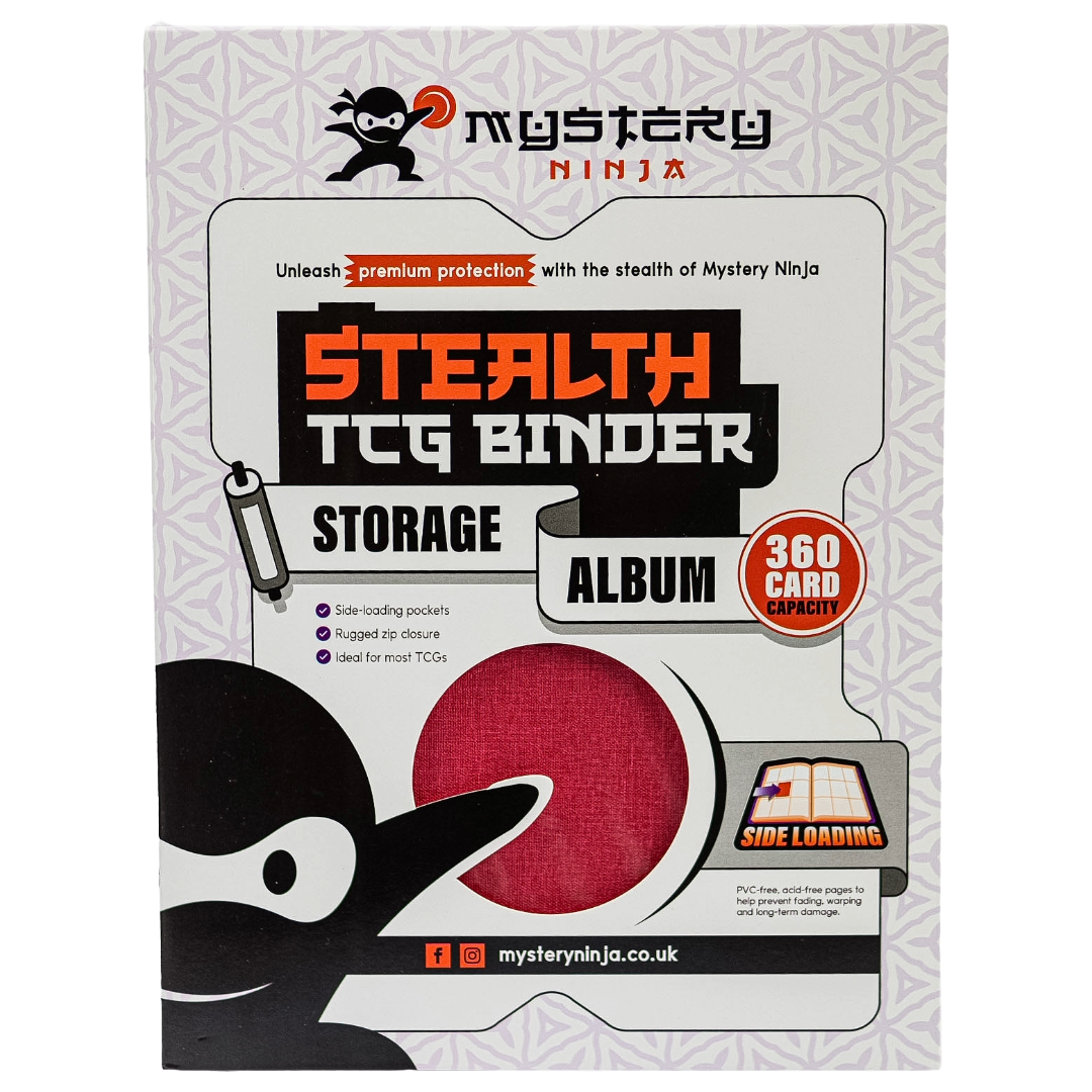 Mystery Ninja - Stealth TCG Binder Storage Album - Red Fabric