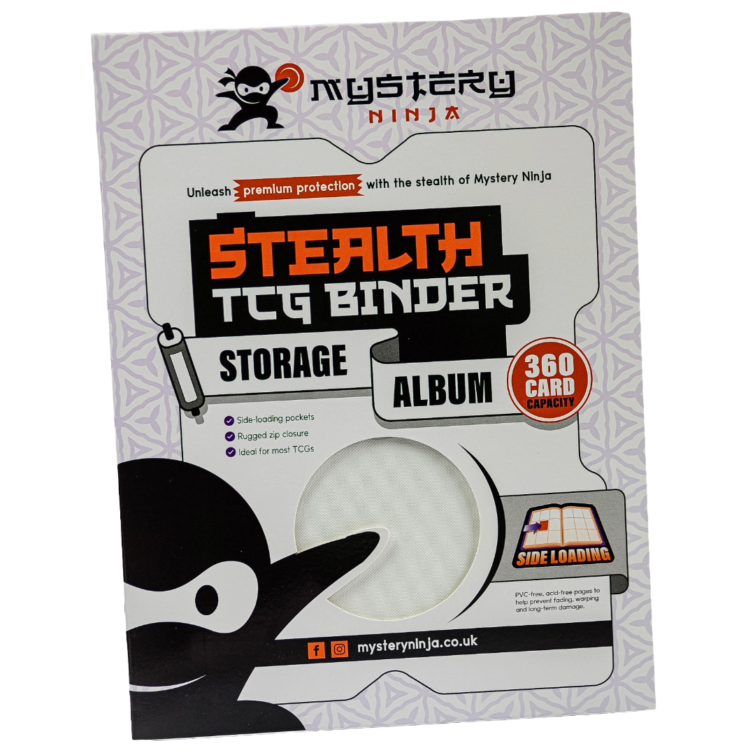 Mystery Ninja - Stealth TCG Binder Storage Album - White Textured
