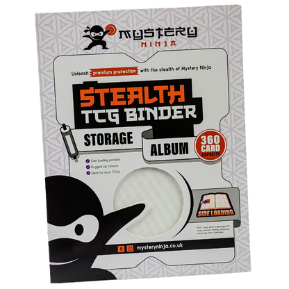 Mystery Ninja - Stealth TCG Binder Storage Album - White Textured