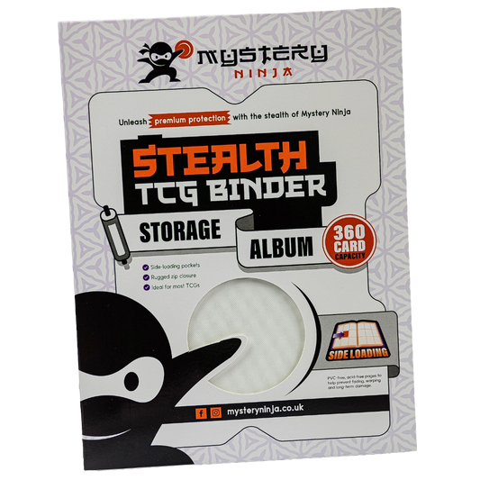 Mystery Ninja - Stealth TCG Binder Storage Album - White Textured