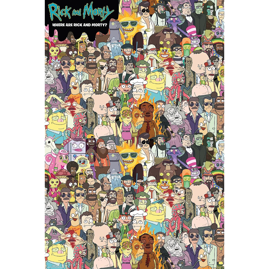 Rick & Morty Where's Rick Maxi Poster