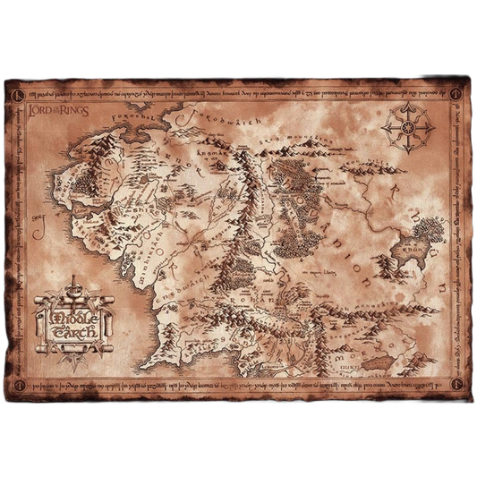 Lord Of The Rings Middle Earth Map Maxi Poster