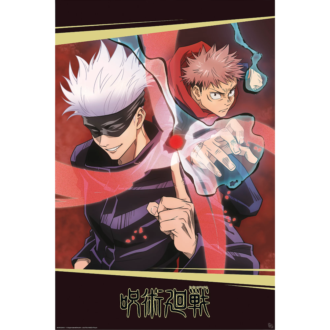Jujutsu Kaisen Itadori and Gojo Maxi Poster
