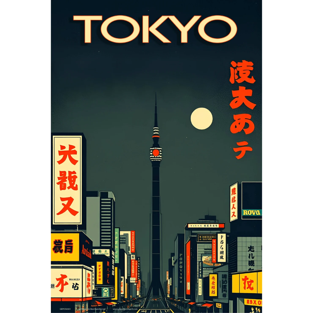 Tokyo Night Maxi Poster