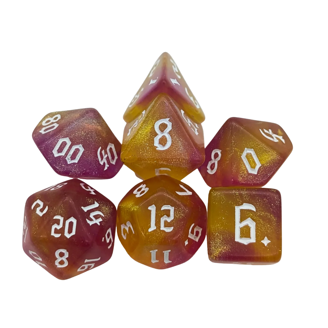 Fog Sunset Dice Set