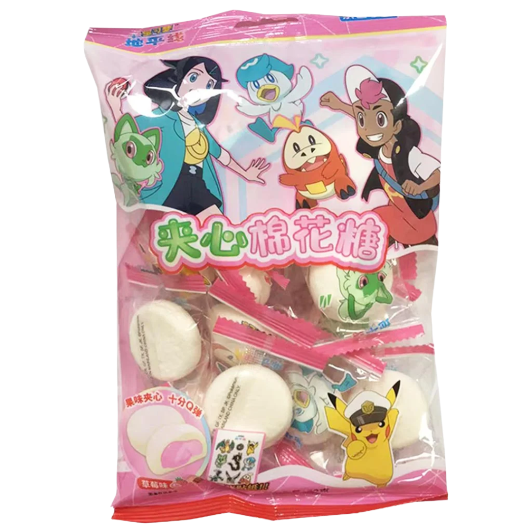 Pokemon - Le Da Xue Tang Strawberry Marshmallows 80g