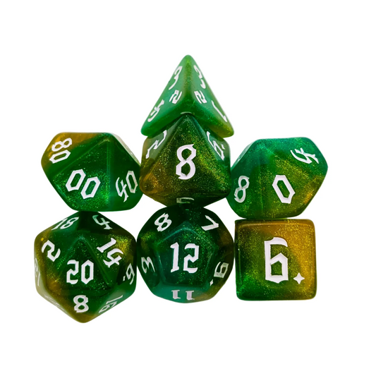 Fog Lime Dice Set
