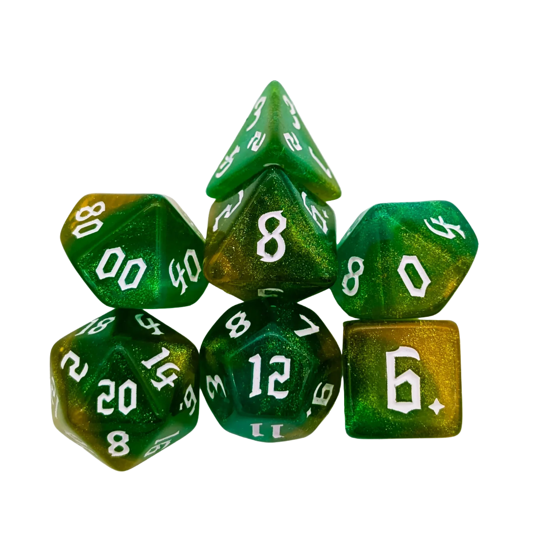 Fog Lime Dice Set