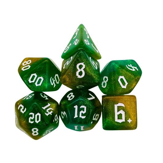 Fog Lime Dice Set