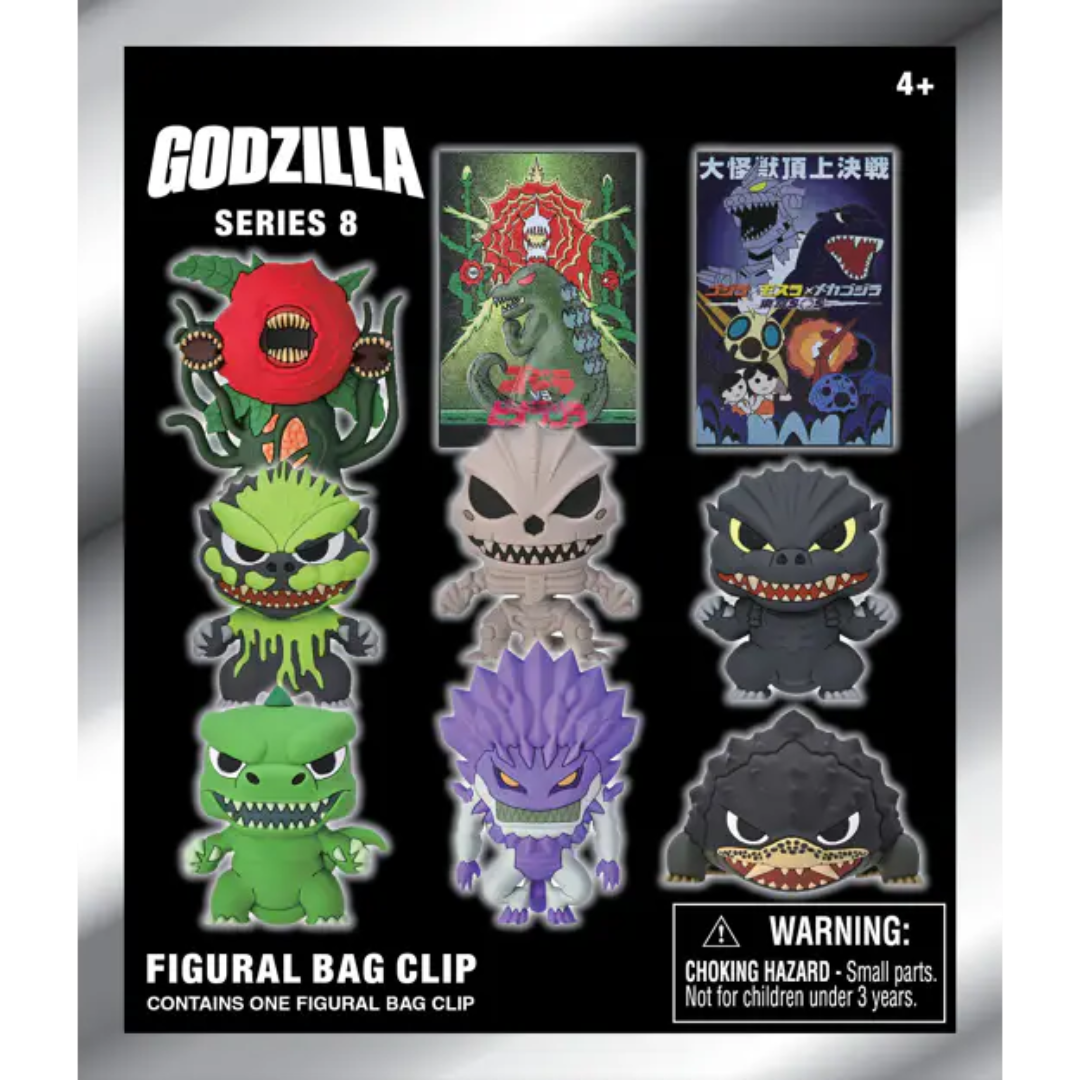 Godzilla Series 8 Bag Clips