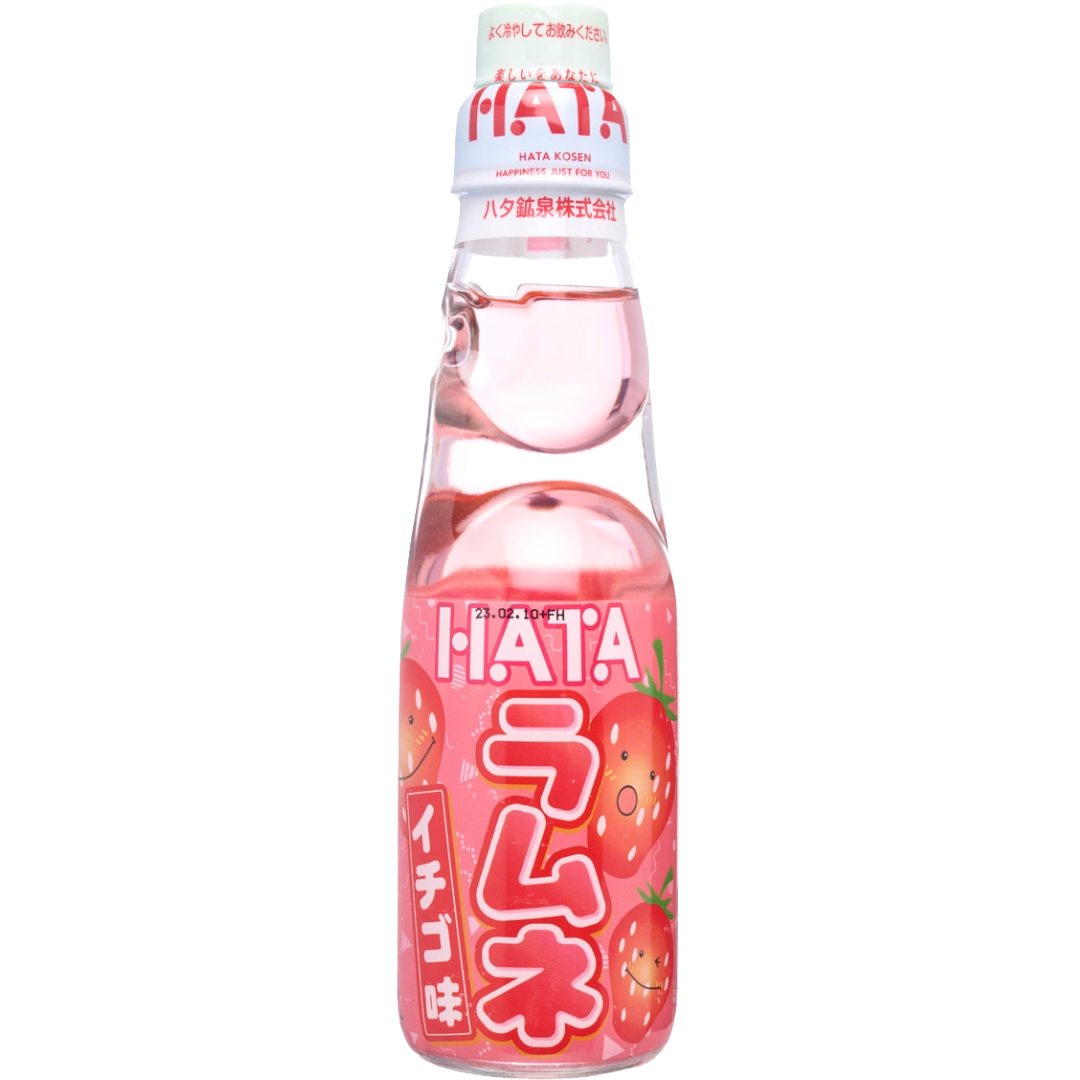 Hatakosen Ramune Drink Strawberry (Japan) 200ml