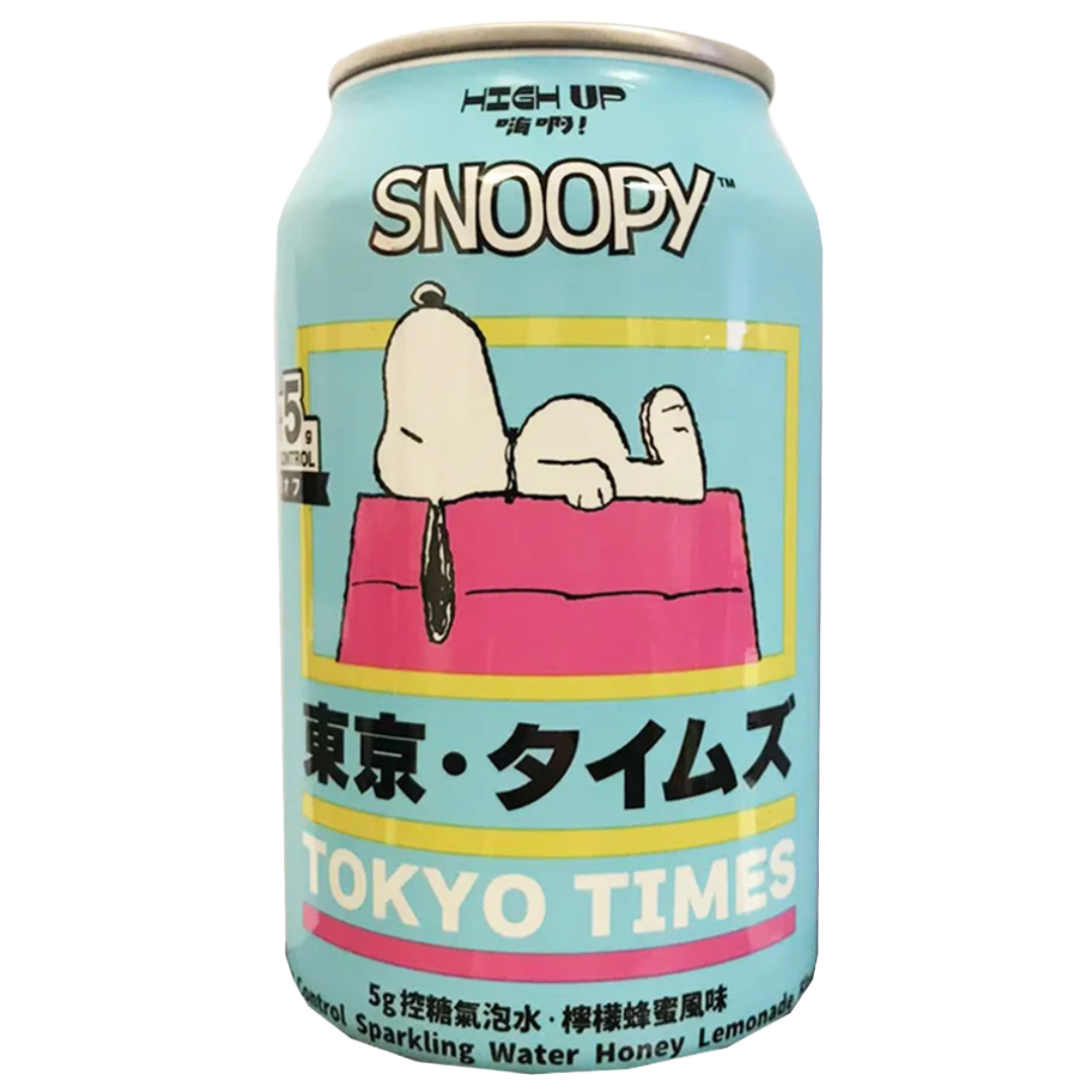 Snoopy Sugar Control Sparkling Water-Honey Lemonade 330ml
