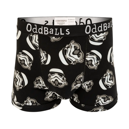 OddBalls - Original Stormtrooper - Mens Cotton Boxer Shorts - Large