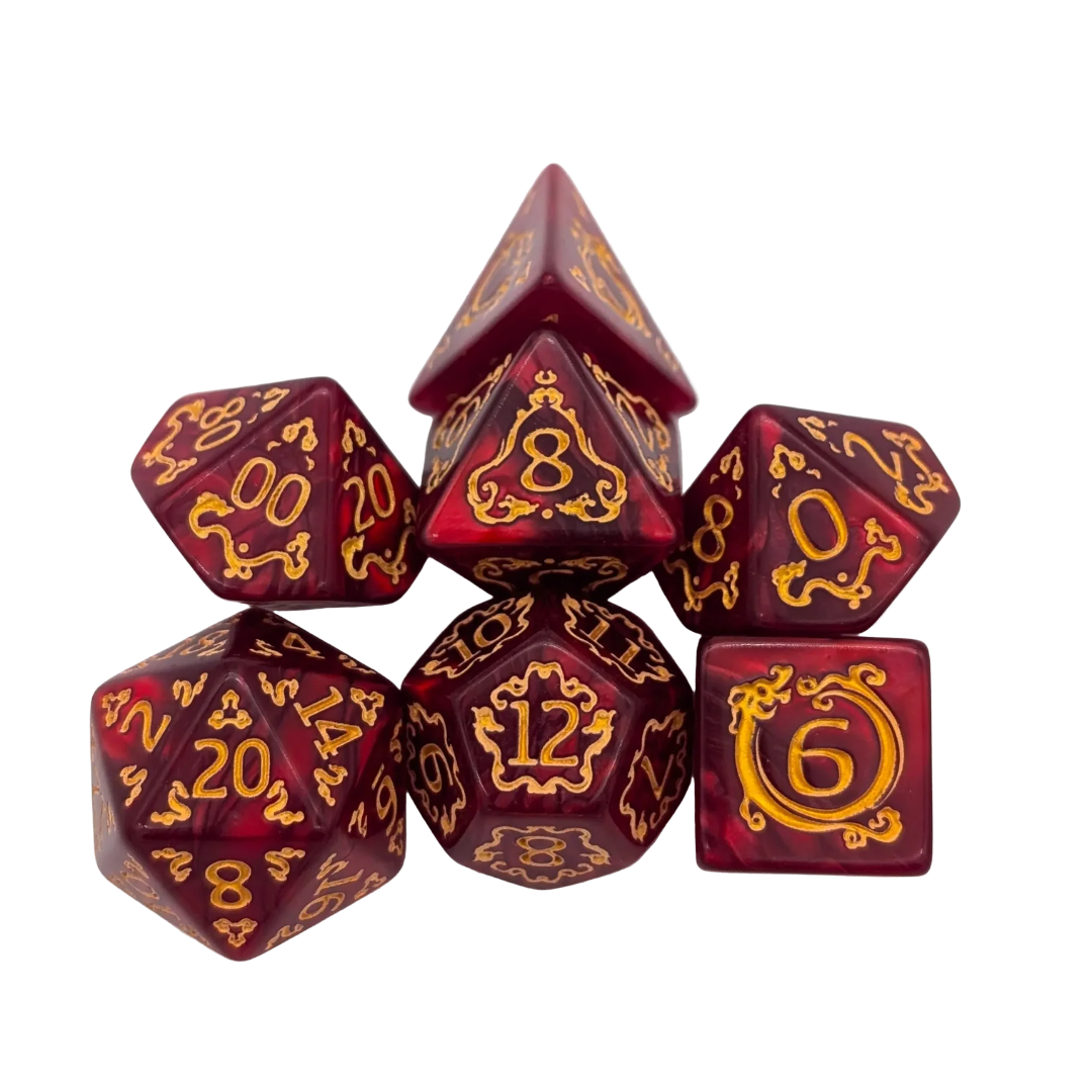 Dragon Red Dice Set