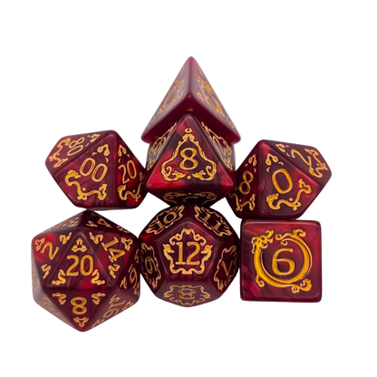 Dragon Red Dice Set