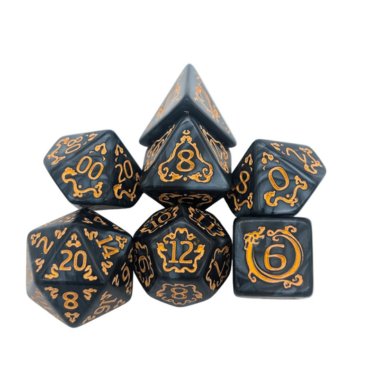 Dragon Black Dice Set