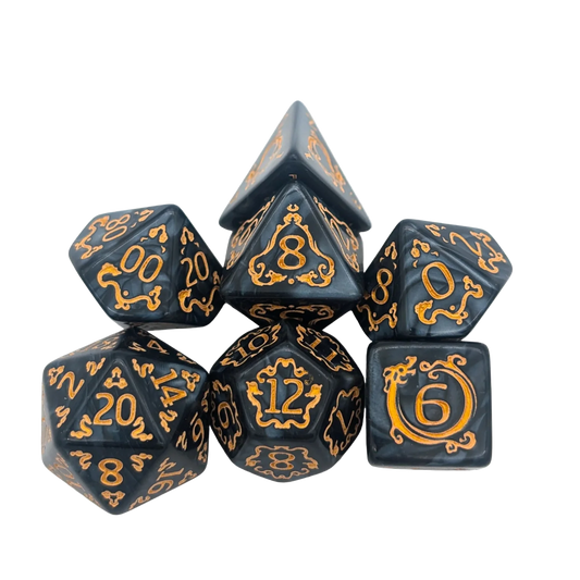 Dragon Black Dice Set