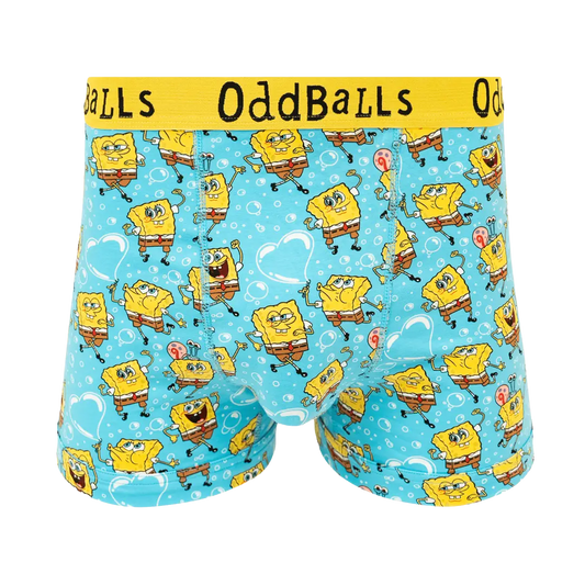 OddBalls - Spongebob Squarepants Bubbles - Mens Cotton Boxer Shorts - Large