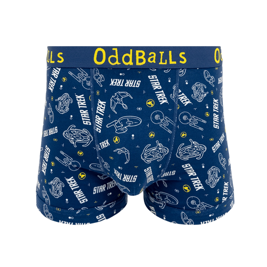 OddBalls - Star Trek Galaxy - Mens Cotton Boxer Shorts - Large