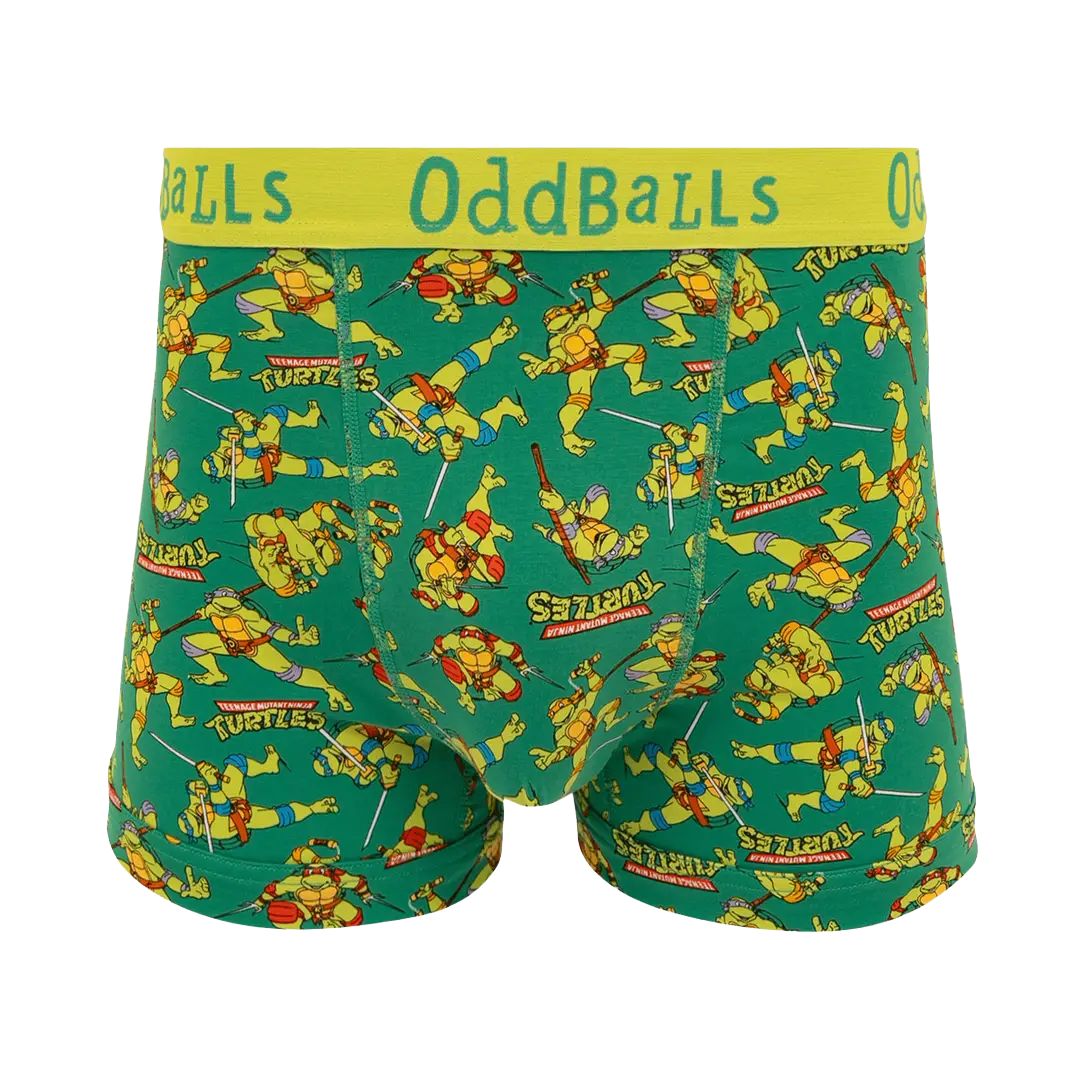 OddBalls - Teenage Mutant Ninja Turtles - Mens Cotton Boxer Shorts- Large