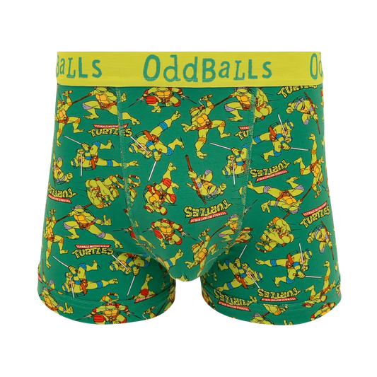 OddBalls - Teenage Mutant Ninja Turtles - Mens Cotton Boxer Shorts- Large